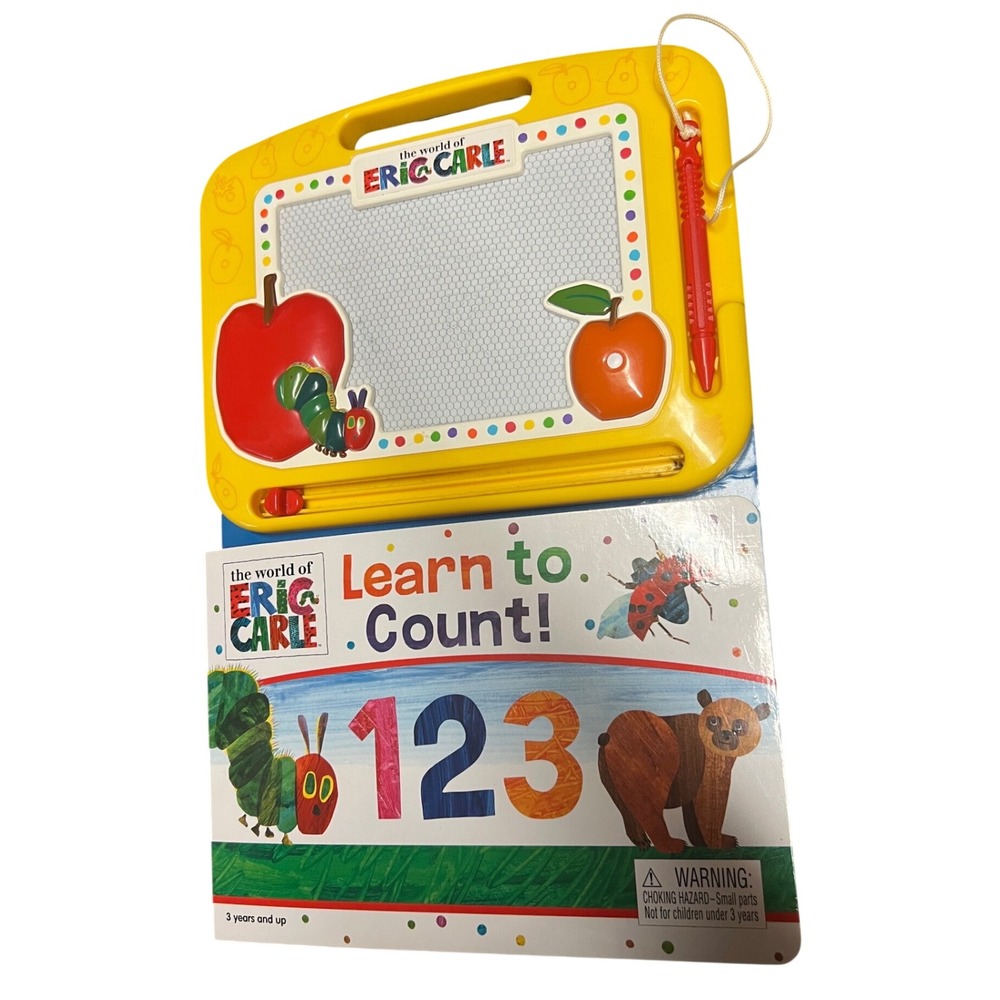 The World of Eric Carle Learn to Count Magnetic Drawing Board Book Phidal 123